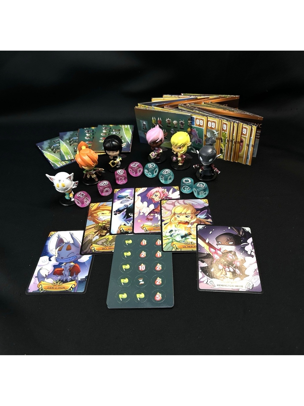 Krosmaster Figure Lot Eniripsa Dani O'Shun Smisse, Dice & Extras *Read*